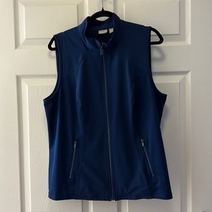 Chico’s zenergy navy blue vest size 2